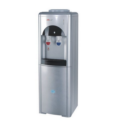 Диспенсър за вода с хладилник (компресорен) W-26 Сиво и Черно